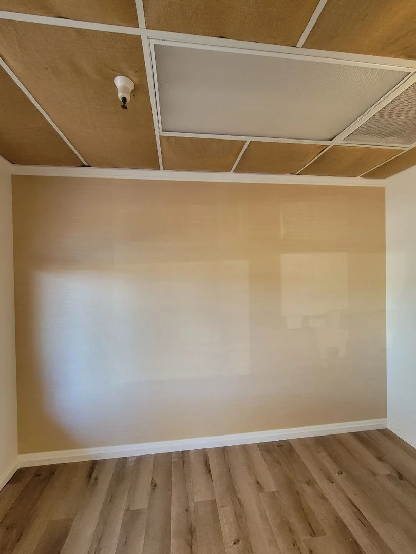 Office wallpaper installation