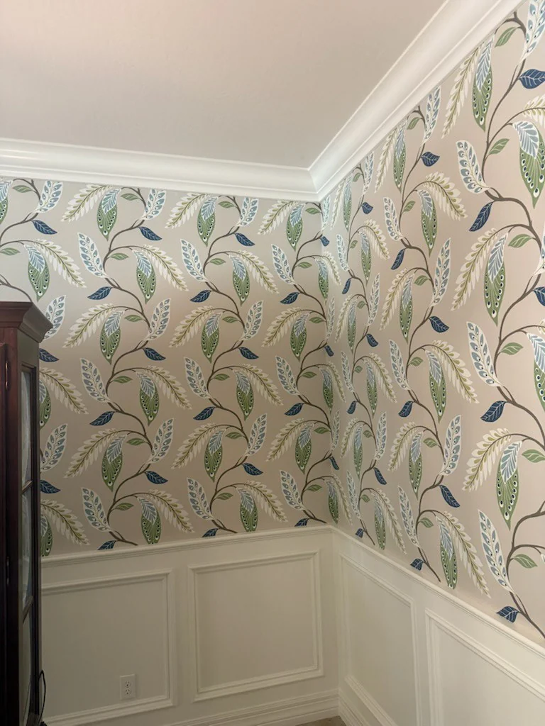 Luxury wallpaper installation