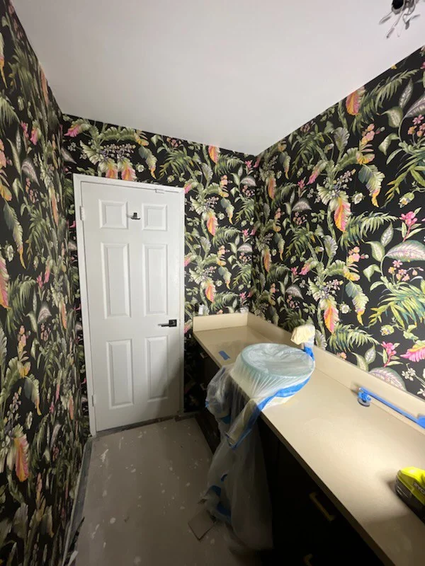 Wallpaper installation background
