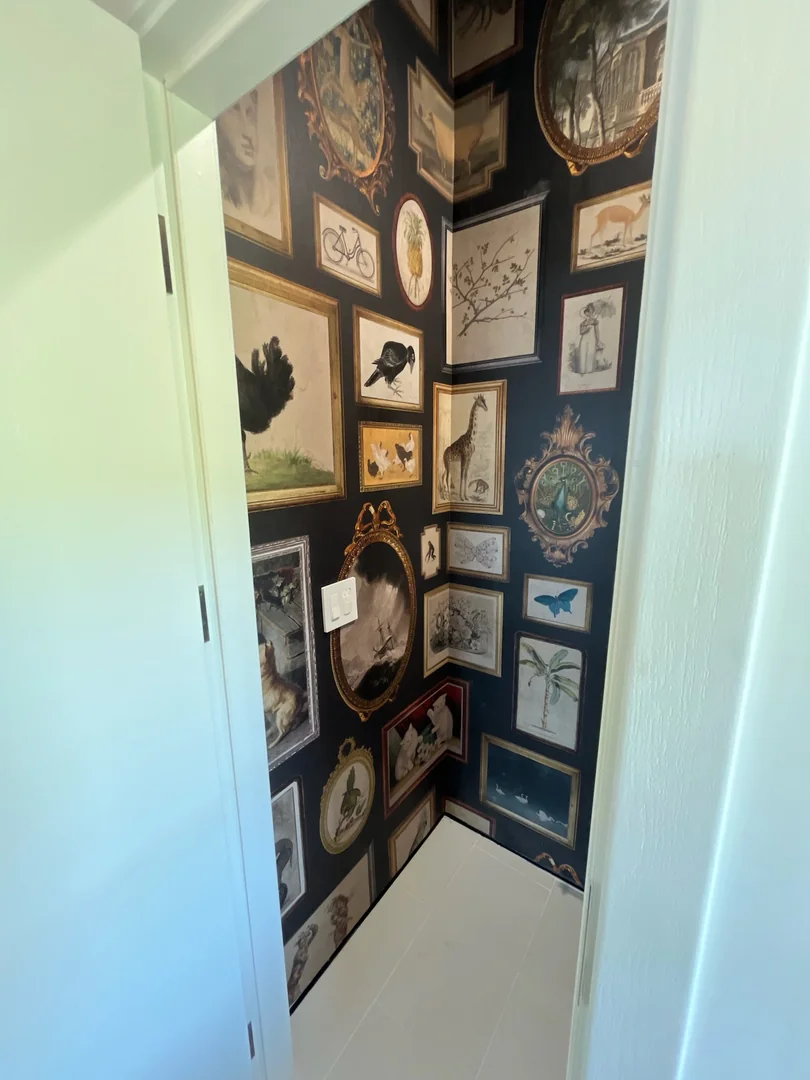 Commercial wallpaper installation