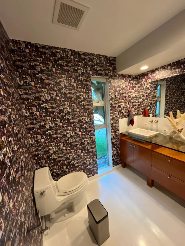 Historic home wallpaper installation